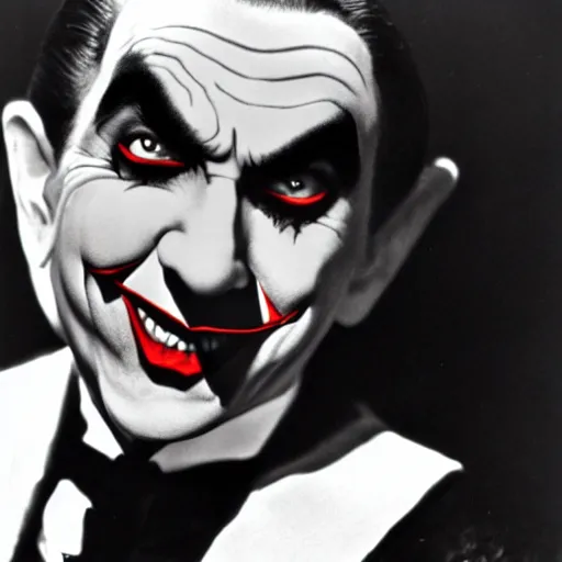 Image similar to Bela Lugosi as the joker