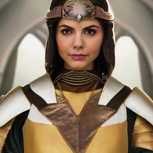 Image similar to victoria justice as princess padme in star wars episode 3, 8 k resolution, cinematic lighting, anatomically correct