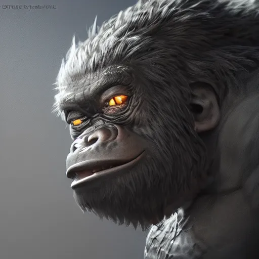 Image similar to a DND gorilla monster, made by Stanley Artgerm Lau, WLOP, Rossdraws, ArtStation, CGSociety, concept art, cgsociety, octane render, trending on artstation, artstationHD, artstationHQ, unreal engine, 4k, 8k,