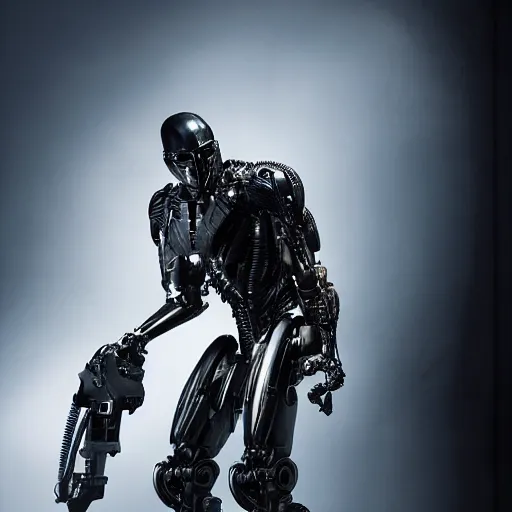 Prompt: The Predator vs Robocop vs The Terminator, sensual, cinematic, studio light, 8K,