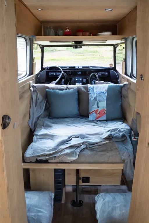 Image similar to conversion van interior, van life