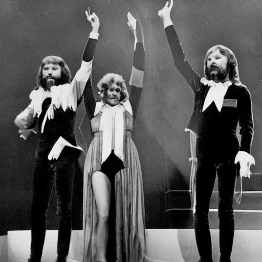 Image similar to Abba on stage 1900