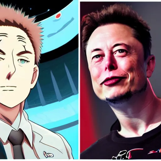 Prompt: Anime Elon Musk
