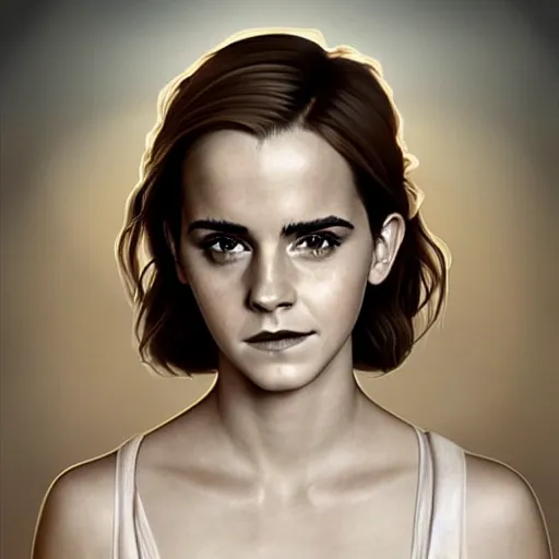 Image similar to emma watson -photograph of a real life god from heaven, lifelike, super highly detailed, professional digital painting, artstation, concept art, Unreal Engine 5, Photorealism, HD quality, 8k resolution, cinema 4d, 3D, beautiful, cinematic, art by artgerm and greg rutkowski and alphonse mucha and loish and WLOP