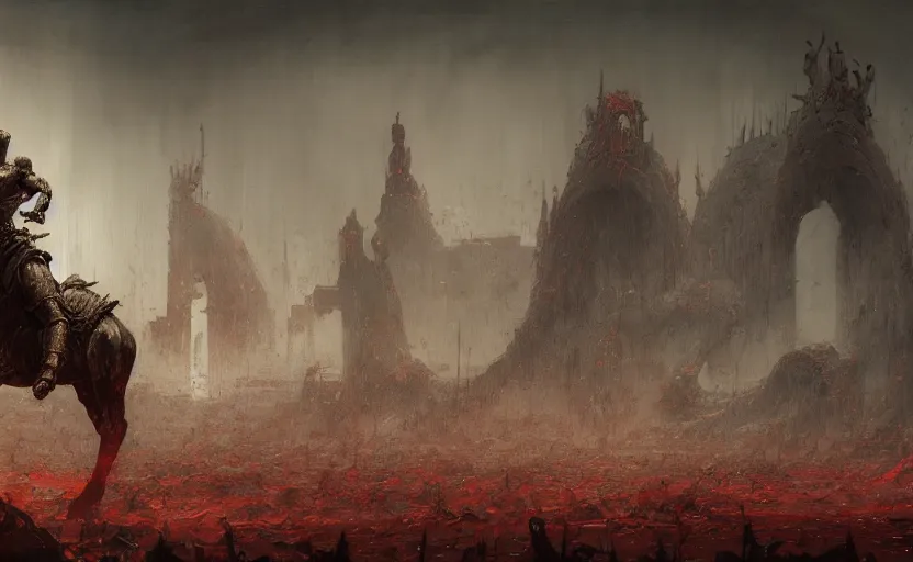 Image similar to ancient arena gladiator, beksinski, wayne barlowe, ruan jia, dark soul concept art, for honor charector concept art, the hobbit concept art