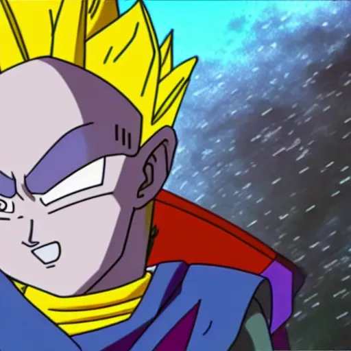 Prompt: joren the grey from dragon ball super, high quality, amazing, stars in the background, dbz style