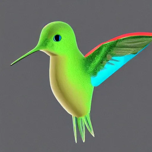 Image similar to ultra realistic cyber!!!! hummingbird