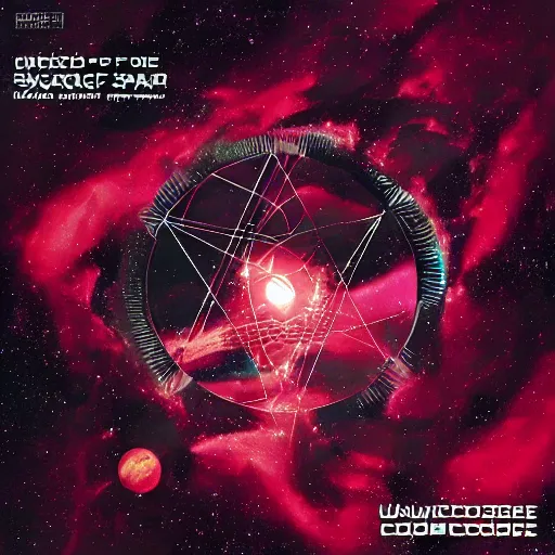 Image similar to vacuum of space, a void between stars, voidcore, by kraemahz,