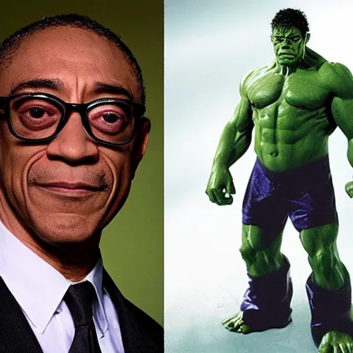 Prompt: Giancarlo Esposito as the Hulk