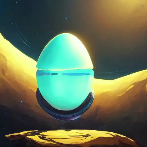 Image similar to alien egg on a black background, behance hd by jesper ejsing, by rhads, makoto shinkai and lois van baarle, ilya kuvshinov, rossdraws global illumination radiating a glowing aura global illumination ray tracing hdr render in unreal engine 5