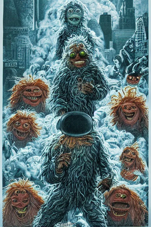 Image similar to a hyper detailed photorealistic painted movie poster for The Thing 2 1982 by John Totleben