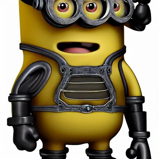 Image similar to A detailed biological anatomy of a minion, photorealistic, textbook, scientific