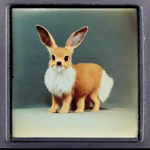 Image similar to 1 9 5 0 s polaroid picture of eevee