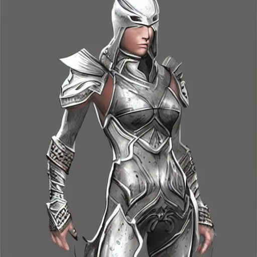 Prompt: infinity blade female armor concept art