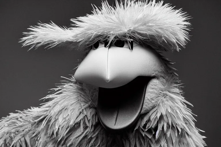 Prompt: a highly detailed cinematic headshot portrait photograph of big bird from sesame street, ultra realistic, depth, beautiful lighting, by richard avedon and annie leibovitz and arnold newman, photorealistic, hyperrealistic, octane, epic composition, hasselblad camera, 5 0 mm, sharp focus, kodak tri - x 3 5 mm, masterpiece