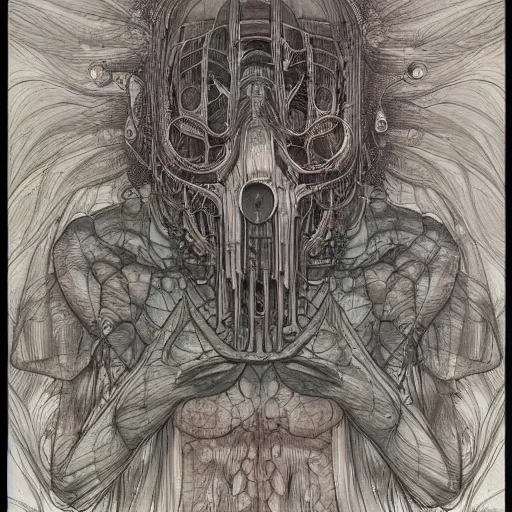 Image similar to Master of Diffusion by Moebius, by Mattias Adolfsson, by Mandy Jurgens, By Giger