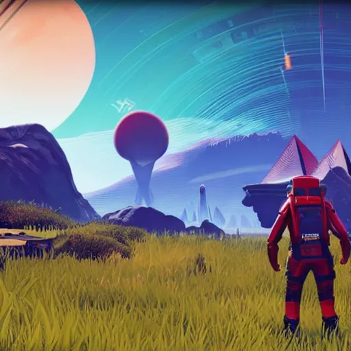 Image similar to No Mans Sky, game, Sean Murray