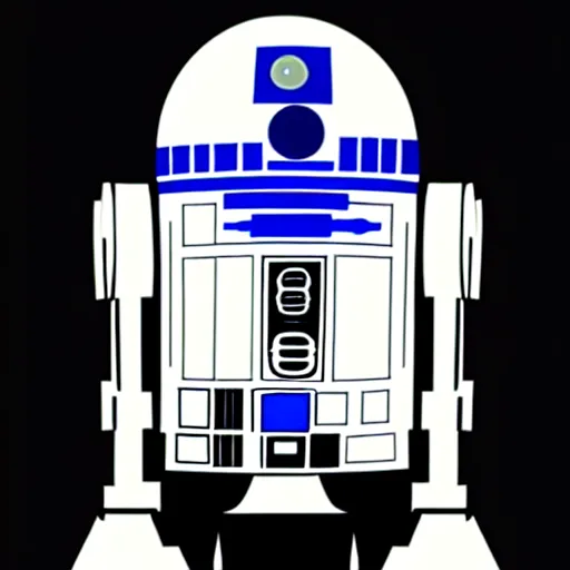 Image similar to r 2 d 2 by darwyn cooke, highly detailed, 4 k