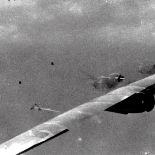 Image similar to gun camera footage of a WW2 aerial dogfight