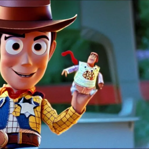 Image similar to Michael Jackson as Woody in Toy Story (1995)