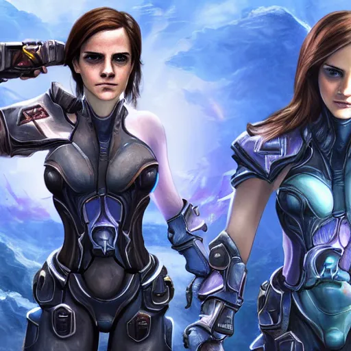 Prompt: emma watson in starcraft 2