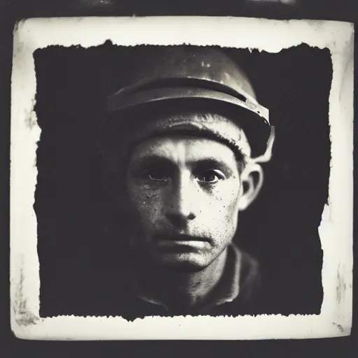 Image similar to portrait of coal mine worker by Diane Arbus, 50mm, bokeh