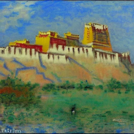 Prompt: Lhasa in the style of Monet