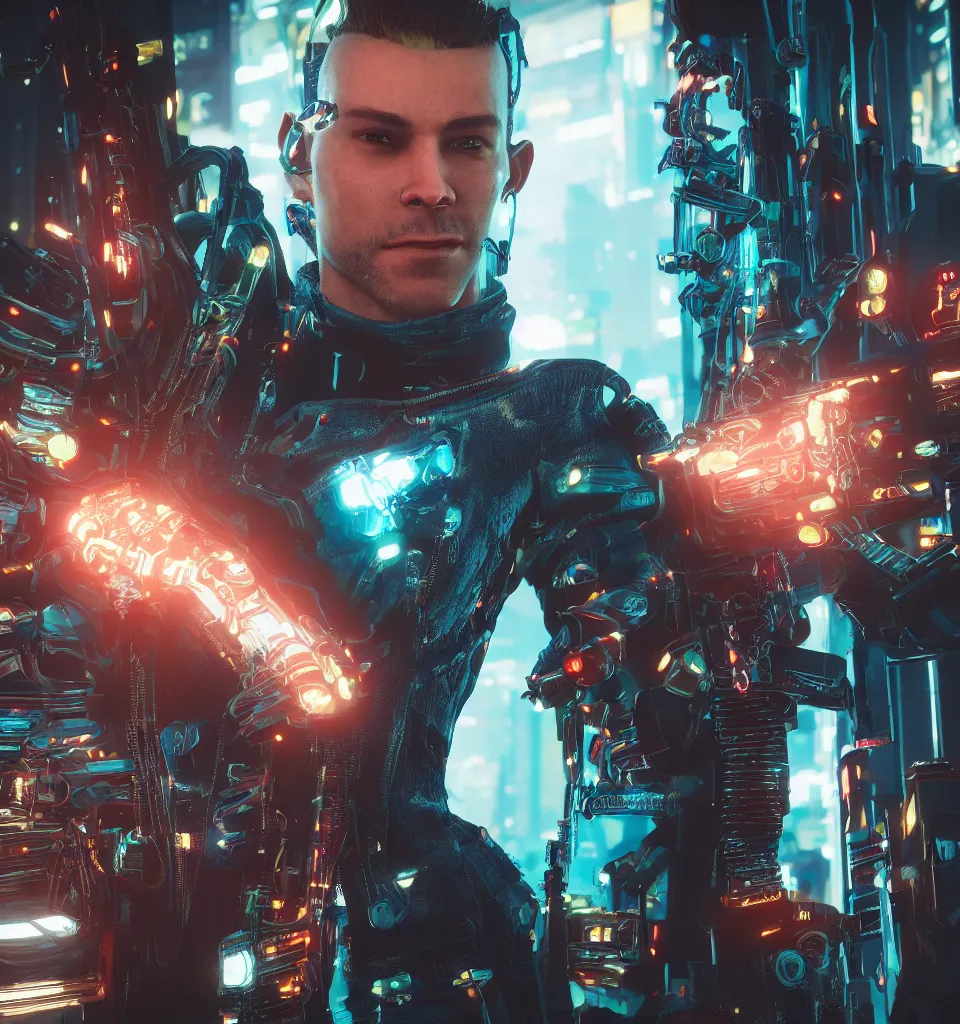 Image similar to johnny silverhand | cyberpunk 2 0 7 7 | portrait | hyperrealistic | dslr | 8 k