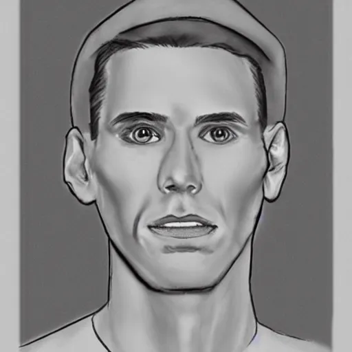 Image similar to police sketch of Jerma985