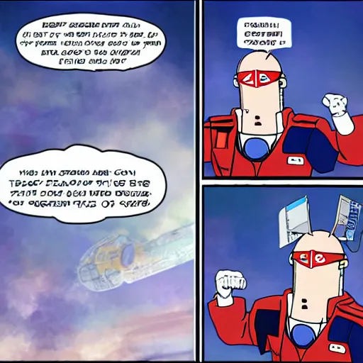 Prompt: anime dilbert gundam, by scott adams