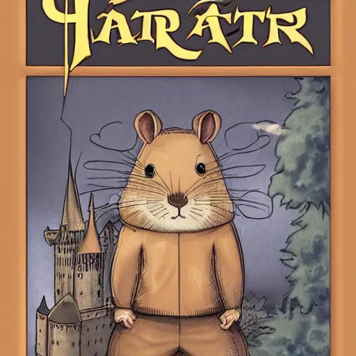 Image similar to rat as harry potter book cover