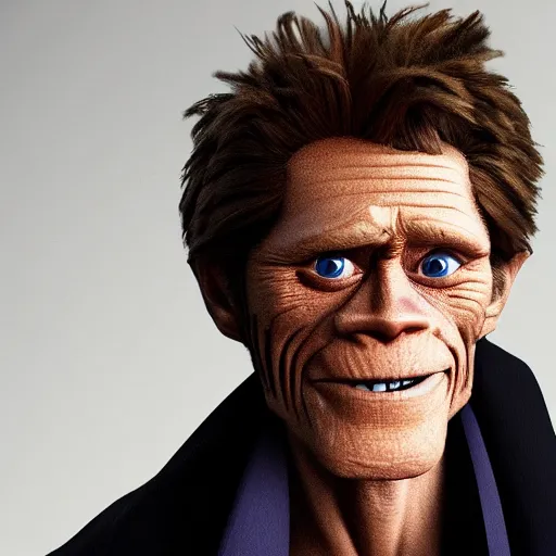 Image similar to Willem Dafoe made by Pixar