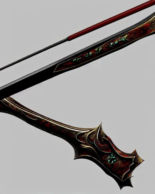 Image similar to realistic concept art of magic infused longbows weapon, mideival, detailed, 1 4 5 0, delicate, hyper realism, ultra realistic, 8 k