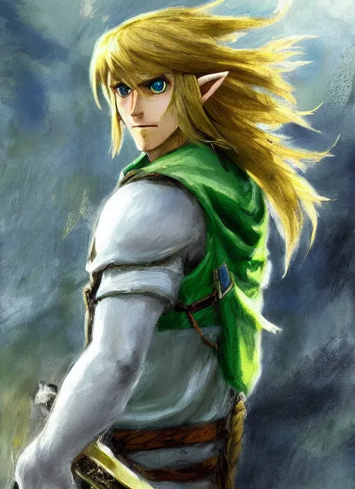 Legend of Zelda Link Portrait · Creative Fabrica