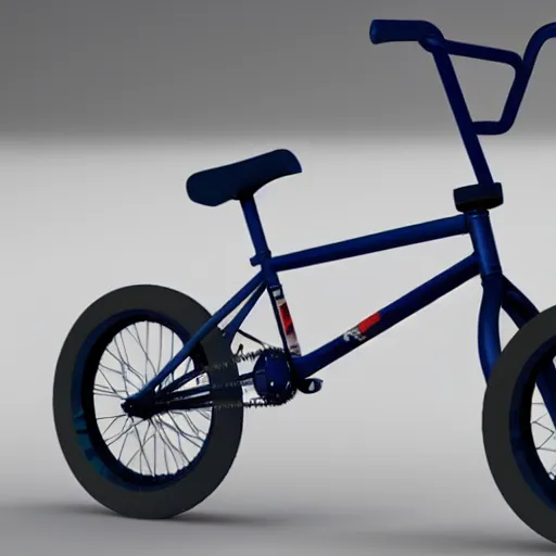 Prompt: a 3 d render of a bmx bike