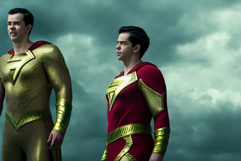 Image similar to david sandberg as shazam from shazam ( 2 0 1 9 ), cinematography