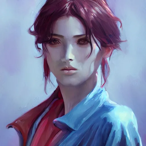 Image similar to painting natural twenties all day long, artstation