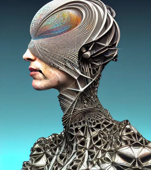 futuristic 3 d model of detailed realistic beautiful | Stable Diffusion ...