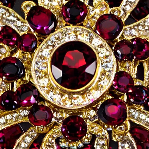 Image similar to a bright garnet. high detail. photo.