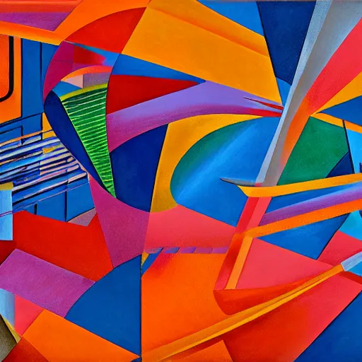 Image similar to futurism movement hyperrealism 4k detail flat kinetic