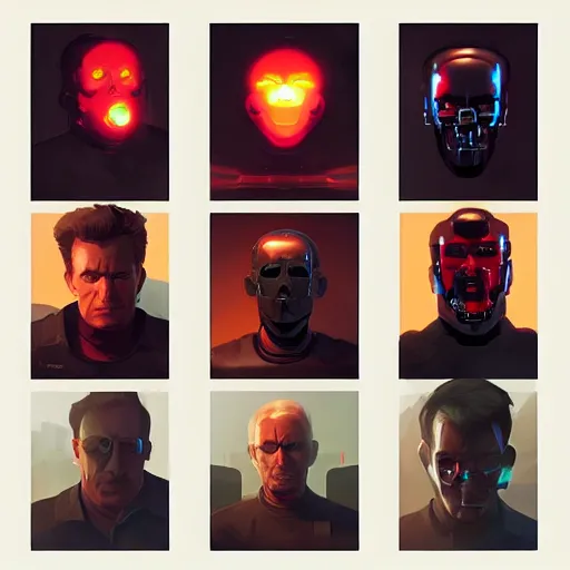 Image similar to face icon stylized minimalist terminator genysis, loftis, cory behance hd by jesper ejsing, by rhads, makoto shinkai and lois van baarle, ilya kuvshinov, rossdraws global illumination