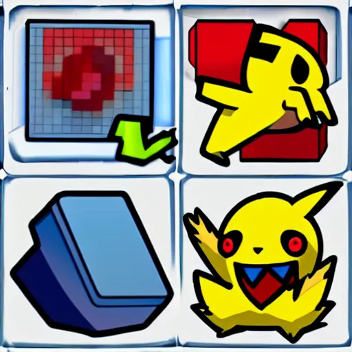 Image similar to cube like pokemon