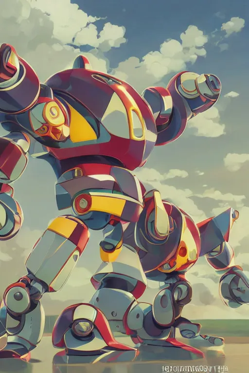 Image similar to metabots medabots medarotto medarot robot minimalist comics, behance hd by jesper ejsing, by rhads, makoto shinkai and lois van baarle, ilya kuvshinov, rossdraws global illumination ray tracing hdr radiating a glowing aura