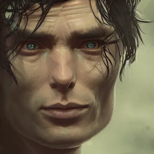 Image similar to cillian murphy portrait, dystopia core, apocalyptic, armor, warrior, dramatic, sharp focus, fiction, neon, fantasy, hyper detailed, digital art, trending in artstation, cinematic lighting, studio quality, smooth render, unreal engine 5 rendered, octane rendered, art style and nixeu and wlop and krenz cushart