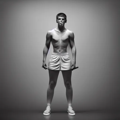 Image similar to a portrait of a beautiful athletic young male iridiscent ghost, photographed by erwin olaf, artistic