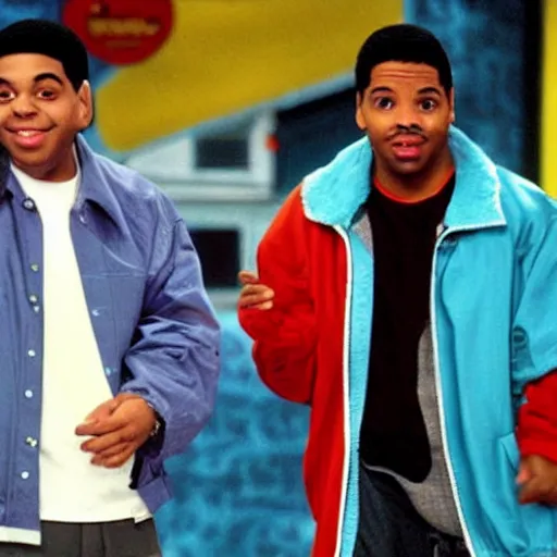 Image similar to a tv still of Drake starring in Kenan & Kel (1999)