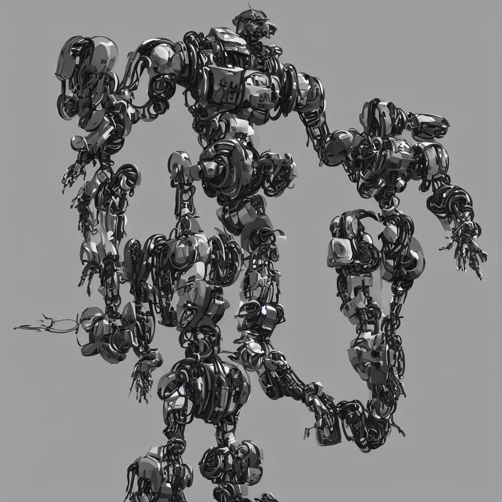 Image similar to a robot, by bjorkman, trending on artstation.