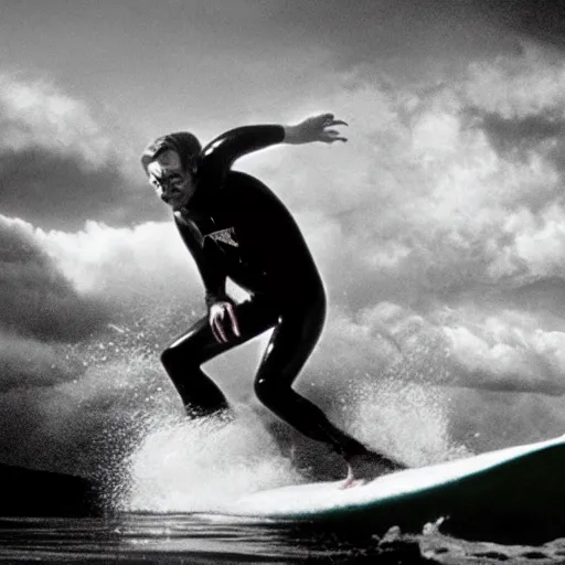 Prompt: surf dracula, film still