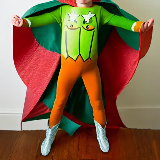 Image similar to photo of pickle superhero