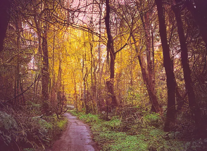 Prompt: photo of the most cursed location in the world, fujifilm velvia 5 0, color photography, sigma 2 8 mm